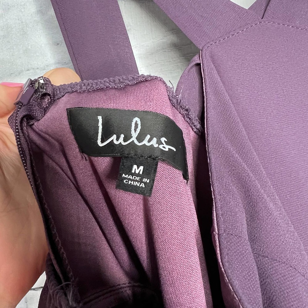 Lulu's Forevermore Dusty Purple Skater Dress - Picture 5 of 7